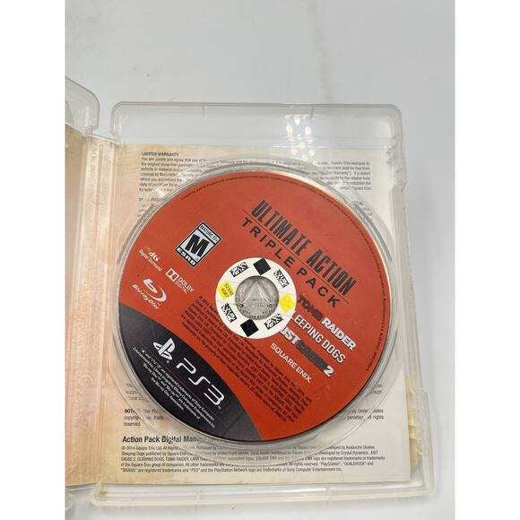Sony Playstation 3 PS3 Ultimate Action Triple Pack Tomb Raider Sleeping Dog Game - Picture 3 of 5